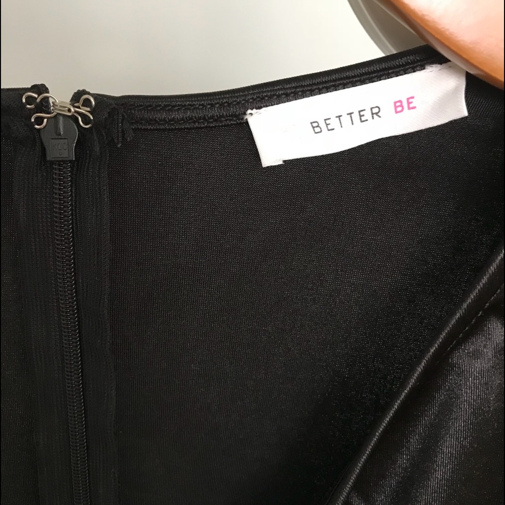 NEW Better Be • Lil Black Satin Dress • Sexy Night - Picture 6 of 8
